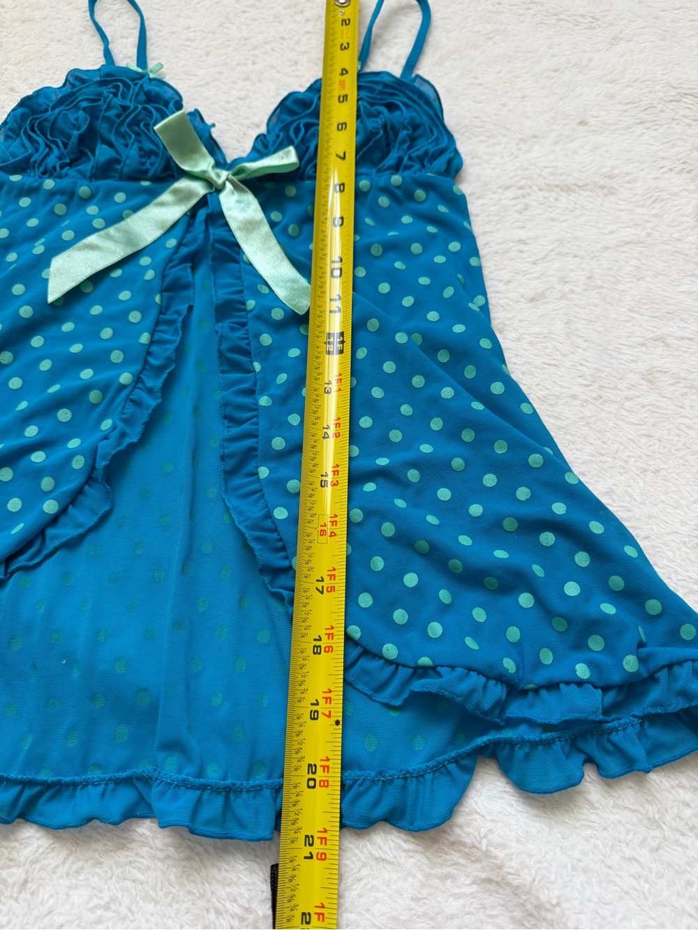 Ethereal Y2k Rampage polka dot ruffled fairy cami - Picture 4 of 5